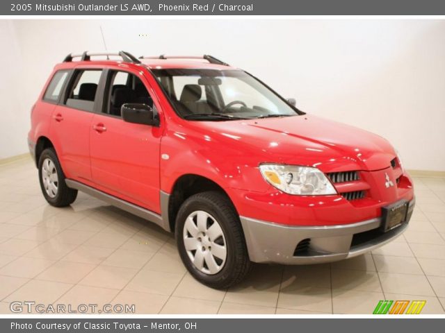2005 Mitsubishi Outlander LS AWD in Phoenix Red