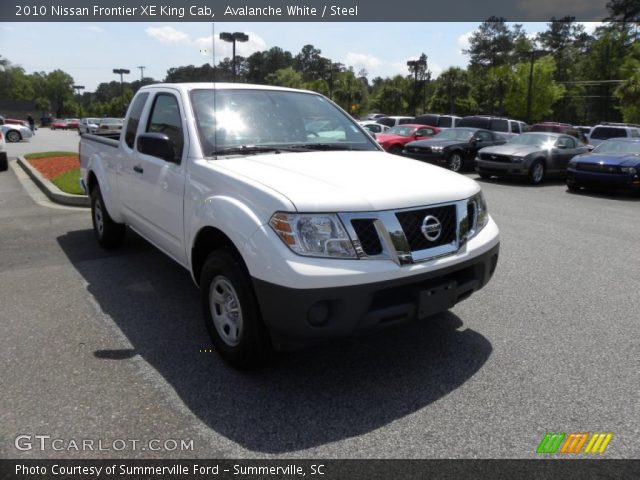 2010 Nissan Frontier XE King Cab in Avalanche White
