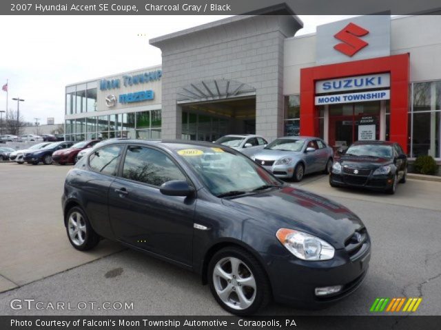 2007 Hyundai Accent SE Coupe in Charcoal Gray