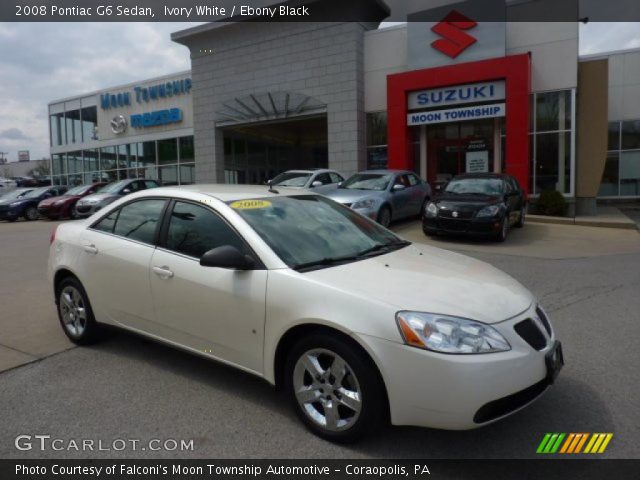 2008 Pontiac G6 Sedan in Ivory White