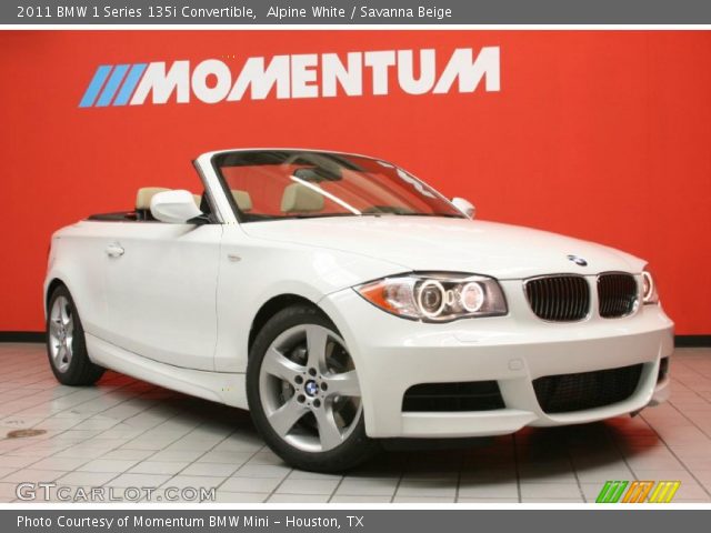 2011 BMW 1 Series 135i Convertible in Alpine White