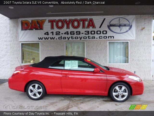 2007 Toyota Solara SLE V6 Convertible in Absolutely Red