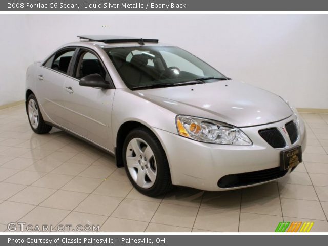 2008 Pontiac G6 Sedan in Liquid Silver Metallic