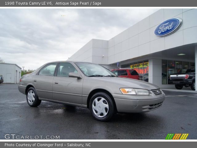 1998 Toyota Camry LE V6 in Antique Sage Pearl