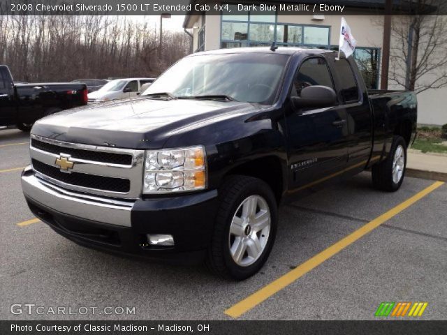 2008 Chevrolet Silverado 1500 LT Extended Cab 4x4 in Dark Blue Metallic