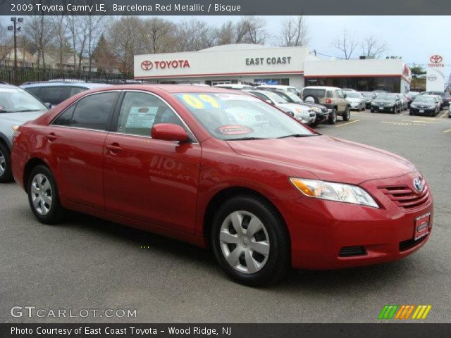 2009 Toyota Camry LE in Barcelona Red Metallic
