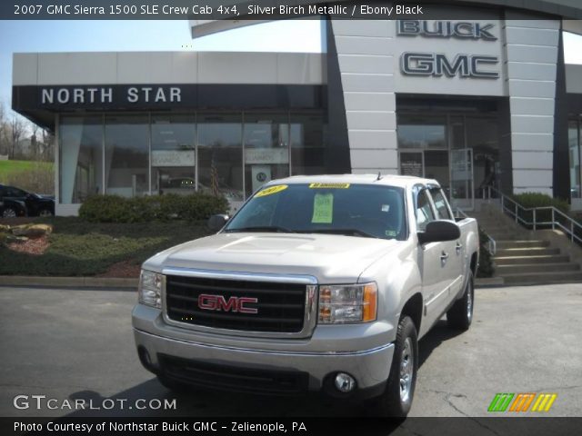 2007 GMC Sierra 1500 SLE Crew Cab 4x4 in Silver Birch Metallic