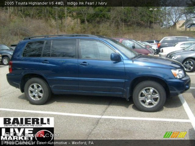 2005 Toyota Highlander V6 4WD in Indigo Ink Pearl
