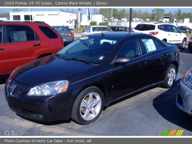 2009 Pontiac G6 V6 Sedan in Carbon Black Metallic