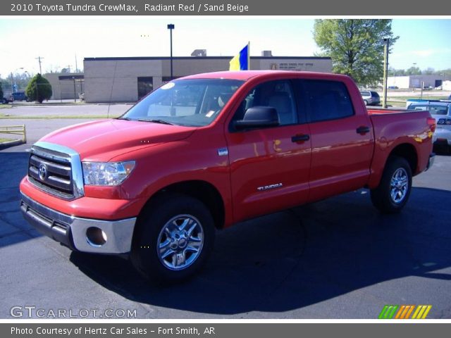 2010 Toyota Tundra CrewMax in Radiant Red