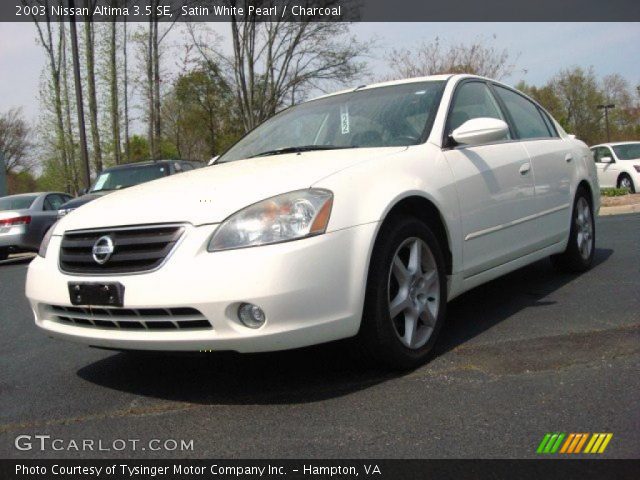 2003 Nissan Altima 3.5 SE in Satin White Pearl