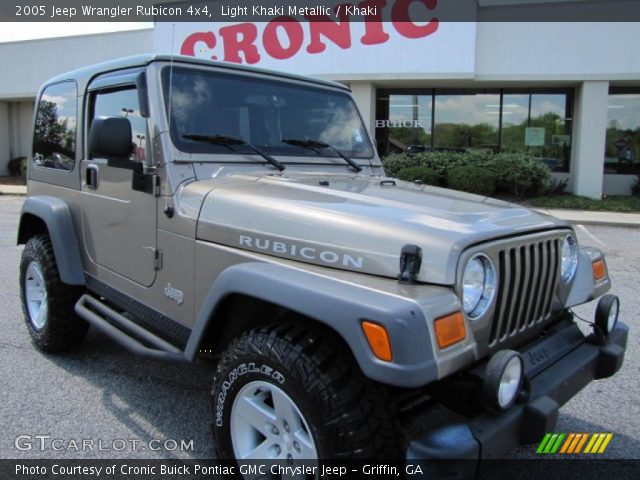 2005 Jeep Wrangler Rubicon 4x4 in Light Khaki Metallic