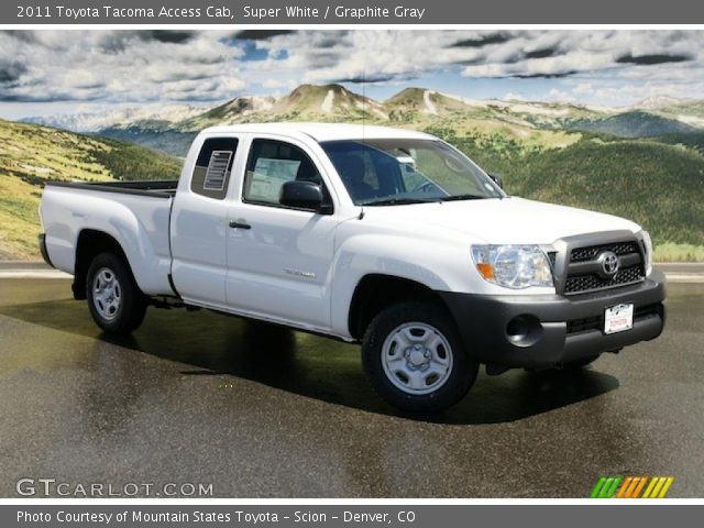 2011 Toyota Tacoma Access Cab in Super White