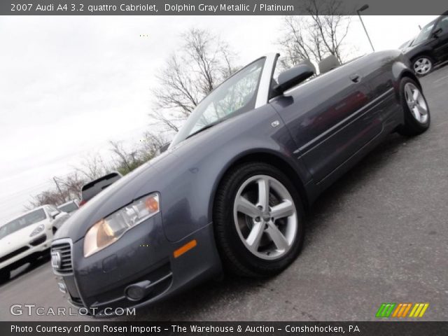 2007 Audi A4 3.2 quattro Cabriolet in Dolphin Gray Metallic