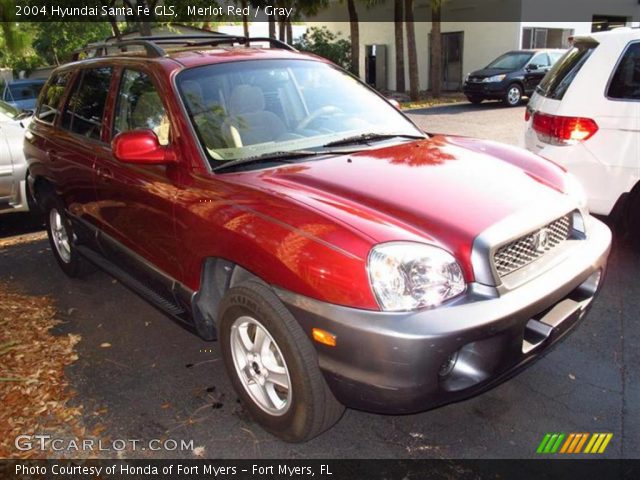 2004 Hyundai Santa Fe GLS in Merlot Red