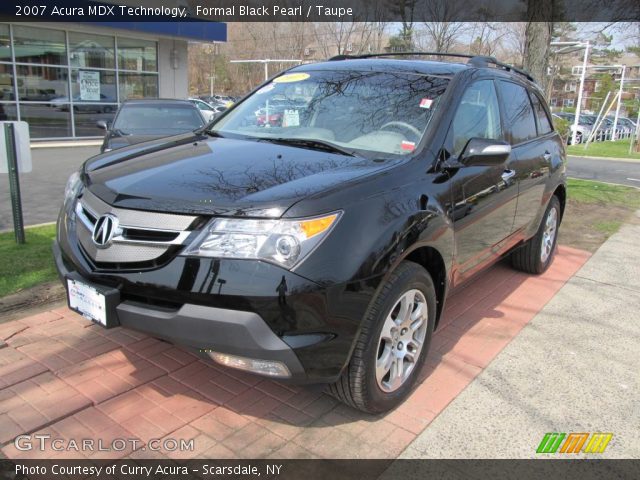 2007 Acura MDX Technology in Formal Black Pearl