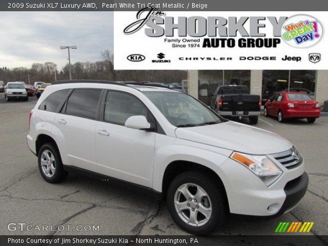 2009 Suzuki XL7 Luxury AWD in Pearl White Tri Coat Metallic