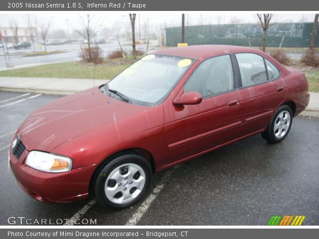 2005 Nissan Sentra 1.8 S in Inferno Red