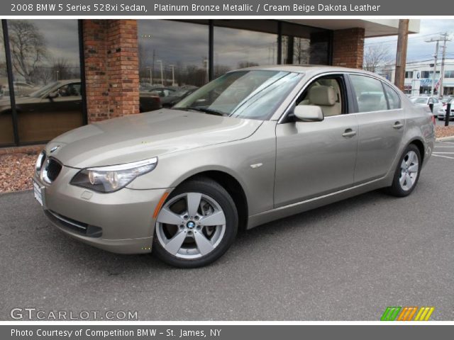 2008 BMW 5 Series 528xi Sedan in Platinum Bronze Metallic