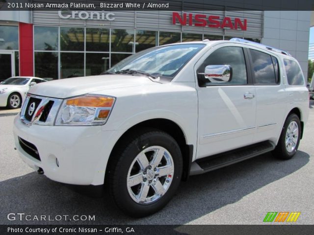 2011 Nissan Armada Platinum in Blizzard White