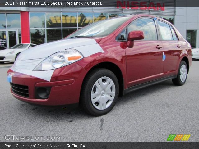2011 Nissan Versa 1.8 S Sedan in Red Brick