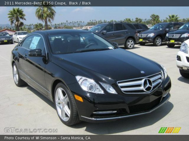 2011 Mercedes-Benz E 350 Coupe in Black