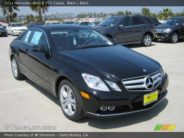 2011 Mercedes-Benz E 350 Coupe in Black