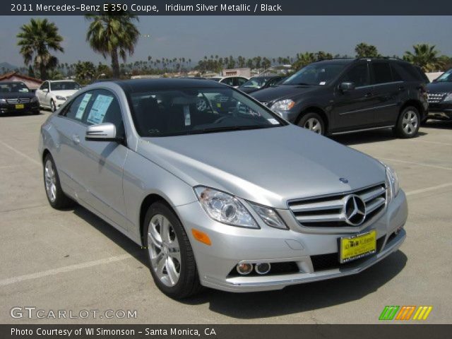 2011 Mercedes-Benz E 350 Coupe in Iridium Silver Metallic