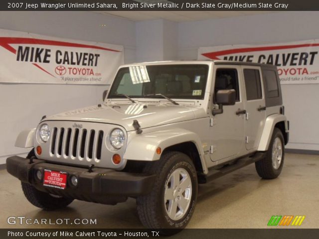 2007 Jeep Wrangler Unlimited Sahara in Bright Silver Metallic