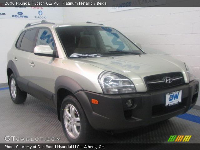 2006 Hyundai Tucson GLS V6 in Platinum Metallic