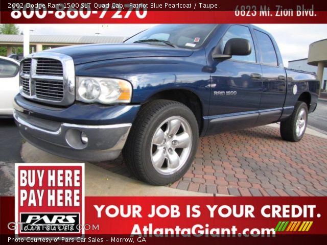 2002 Dodge Ram 1500 SLT Quad Cab in Patriot Blue Pearlcoat