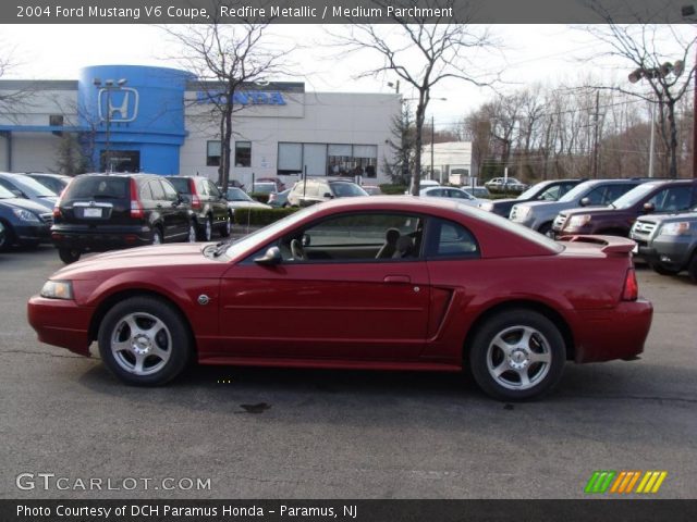 2004 Ford Mustang V6 Coupe in Redfire Metallic