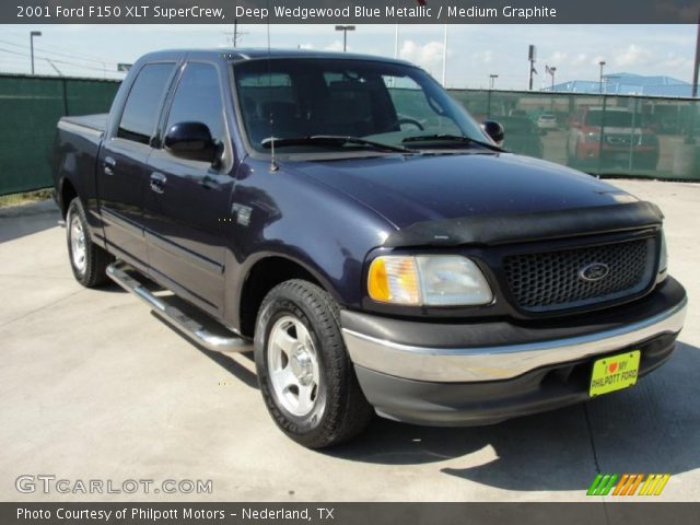 2001 Ford F150 XLT SuperCrew in Deep Wedgewood Blue Metallic