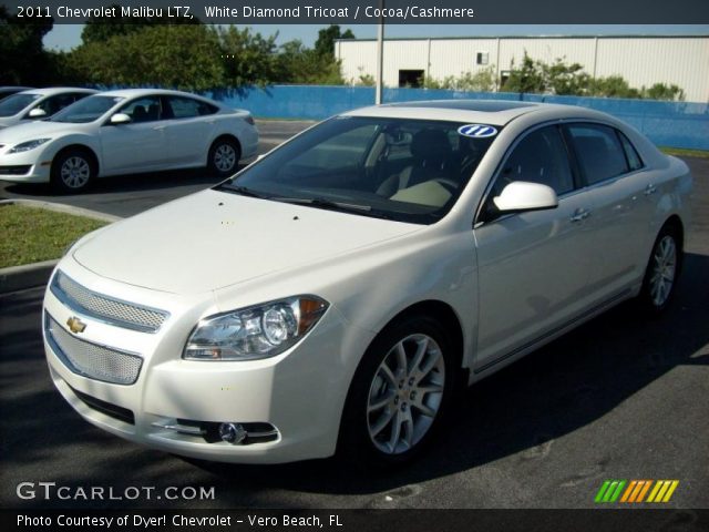 2011 Chevrolet Malibu LTZ in White Diamond Tricoat