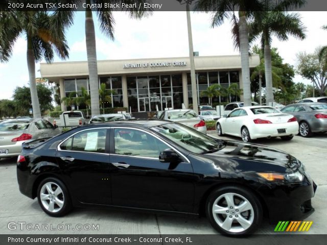 2009 Acura TSX Sedan in Crystal Black Pearl