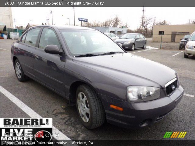 2003 Hyundai Elantra GLS Sedan in Midnight Gray