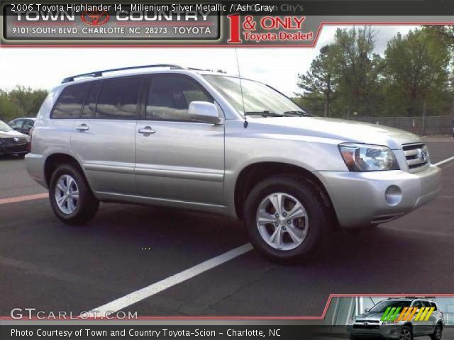 2006 Toyota Highlander I4 in Millenium Silver Metallic