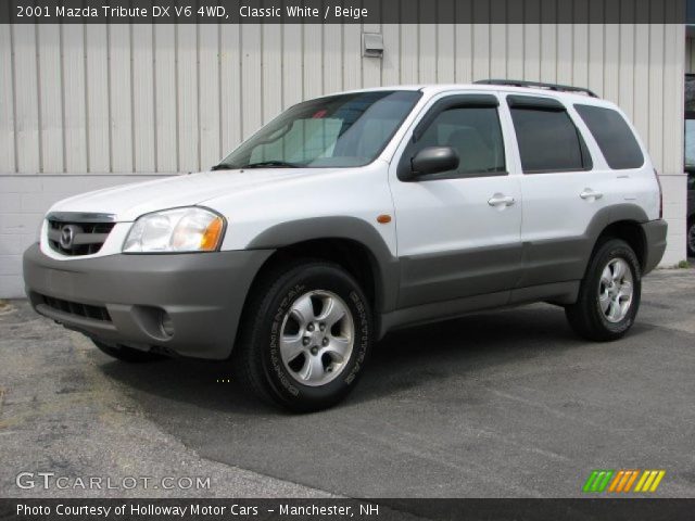 2001 Mazda Tribute DX V6 4WD in Classic White