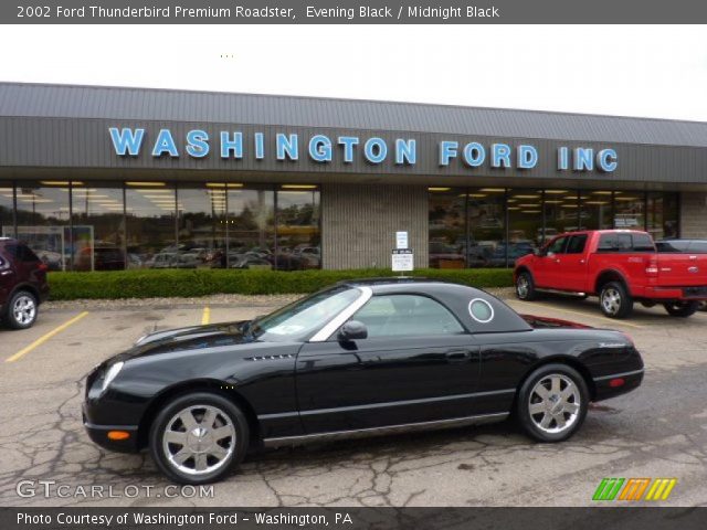 2002 Ford Thunderbird Premium Roadster in Evening Black