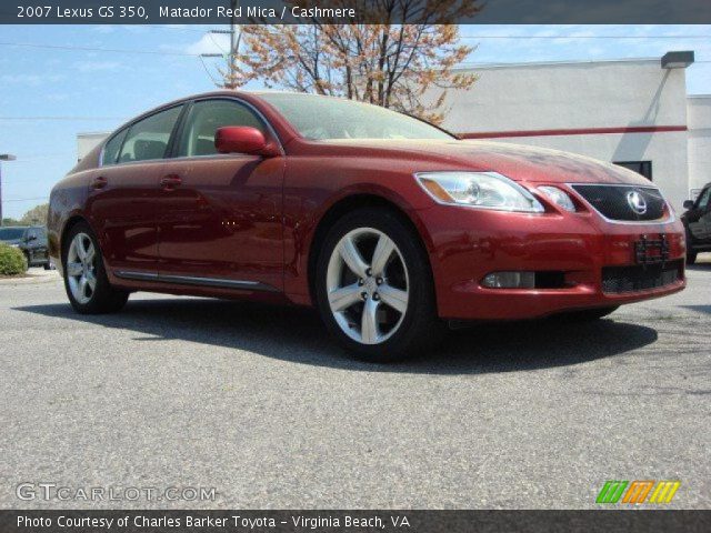2007 Lexus GS 350 in Matador Red Mica