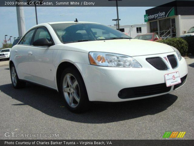 2009 Pontiac G6 GT Sedan in Summit White
