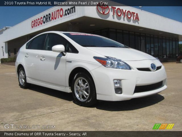 2010 Toyota Prius Hybrid III in Blizzard White Pearl