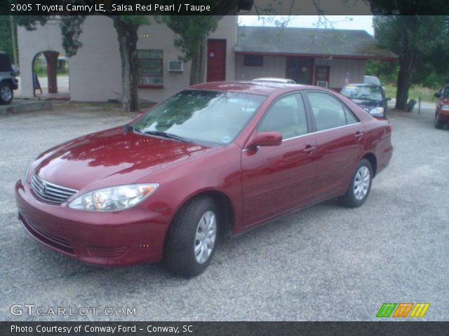 2005 Toyota Camry LE in Salsa Red Pearl