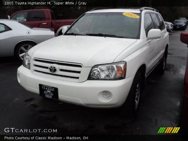 2005 Toyota Highlander I4 in Super White