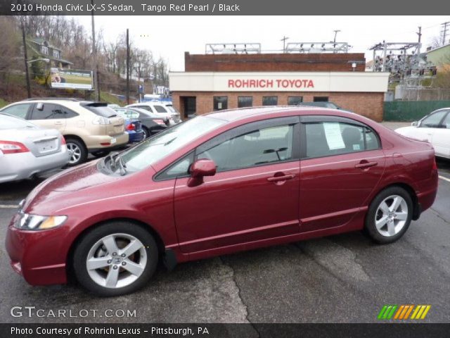 2010 Honda Civic LX-S Sedan in Tango Red Pearl