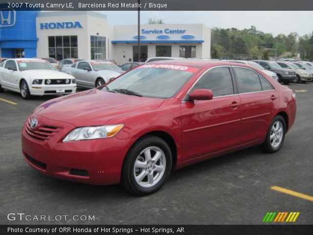 2007 Toyota Camry LE in Barcelona Red Metallic