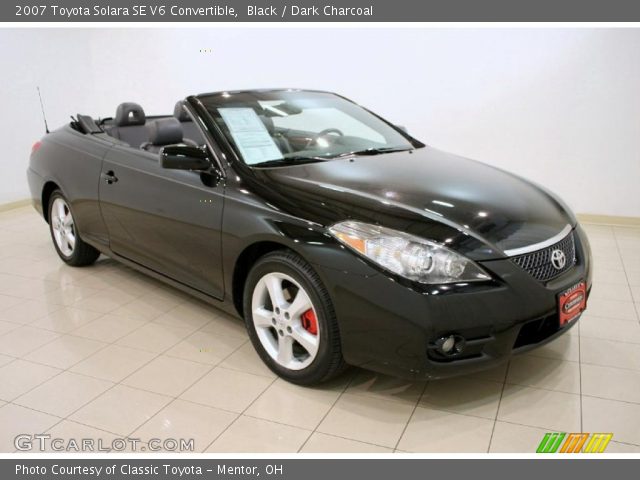 2007 Toyota Solara SE V6 Convertible in Black