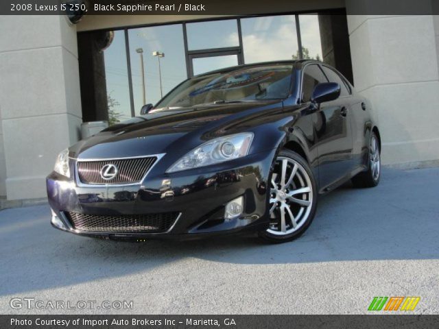 2008 Lexus IS 250 in Black Sapphire Pearl