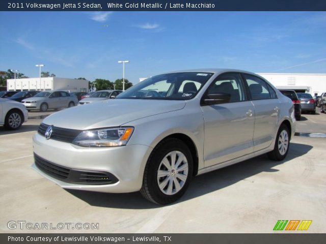 2011 Volkswagen Jetta S Sedan in White Gold Metallic