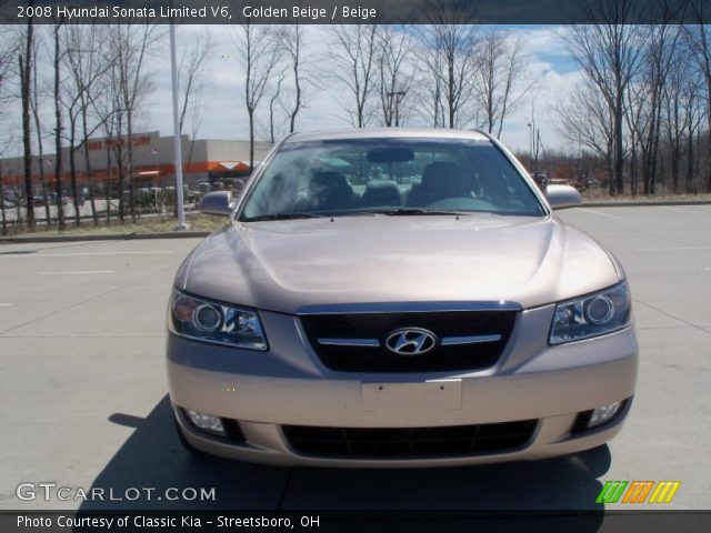 2008 Hyundai Sonata Limited V6 in Golden Beige